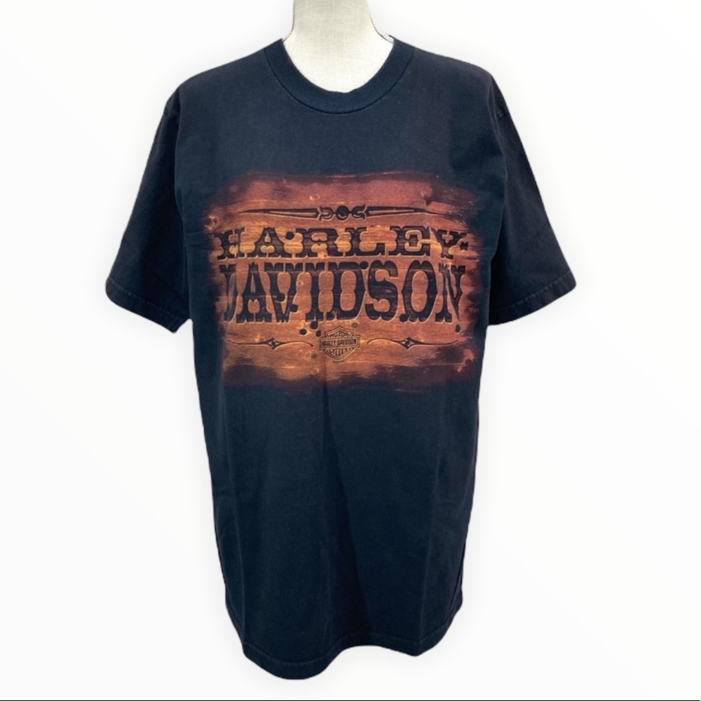 HARLEY-DAVIDSON Men’s/Unisex Black Short Sleeve Graphic Tee Shirt Size Large